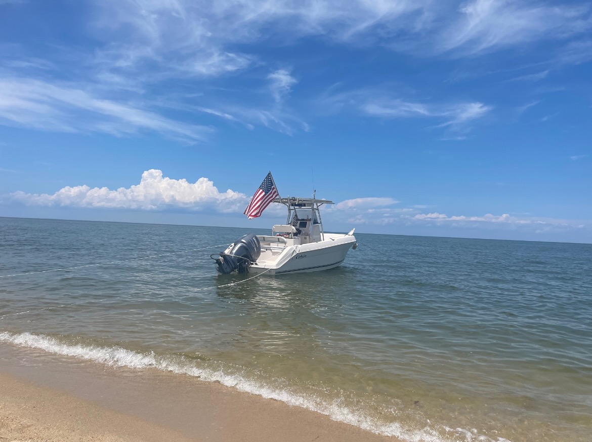 Mike on the water in Reedville
